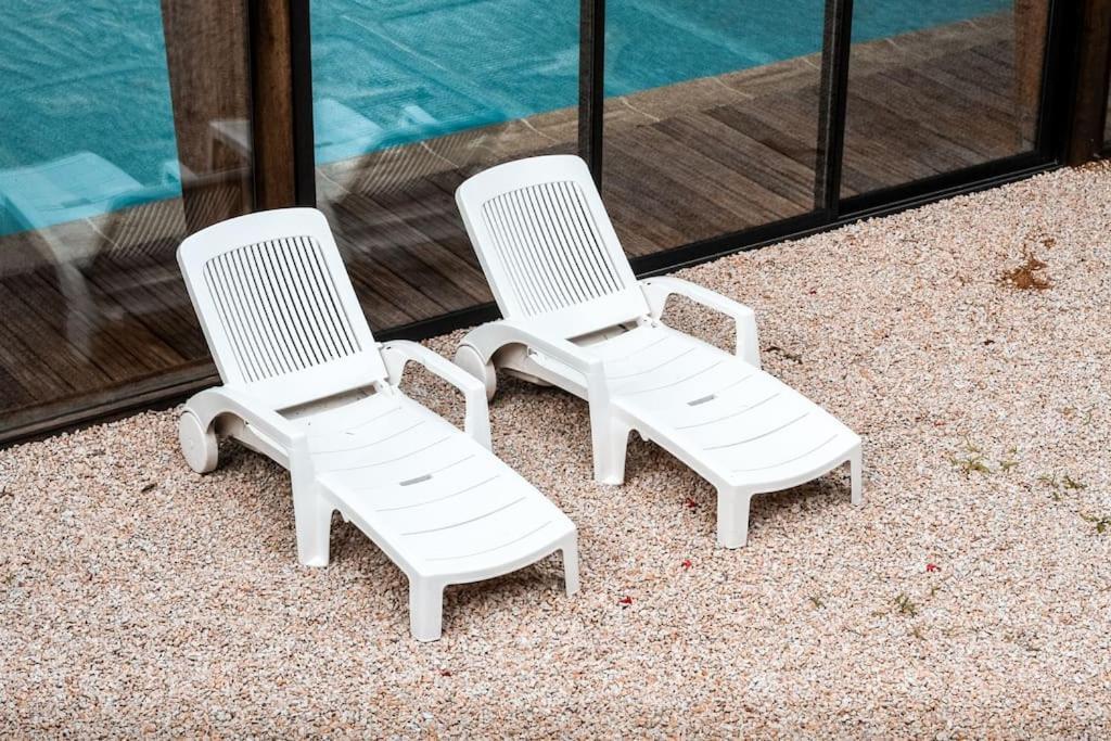 Appart-Duplex Vue Mer Panoramique Balcon & Piscine Proche Commerce Penmarcʼh Kültér fotó