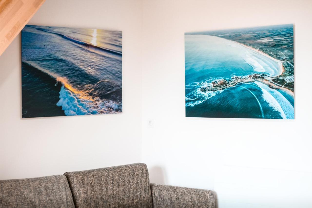 Appart-Duplex Vue Mer Panoramique Balcon & Piscine Proche Commerce Penmarcʼh Kültér fotó